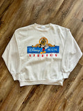 1107 -White MGM Studios Logo Mickey Crewneck