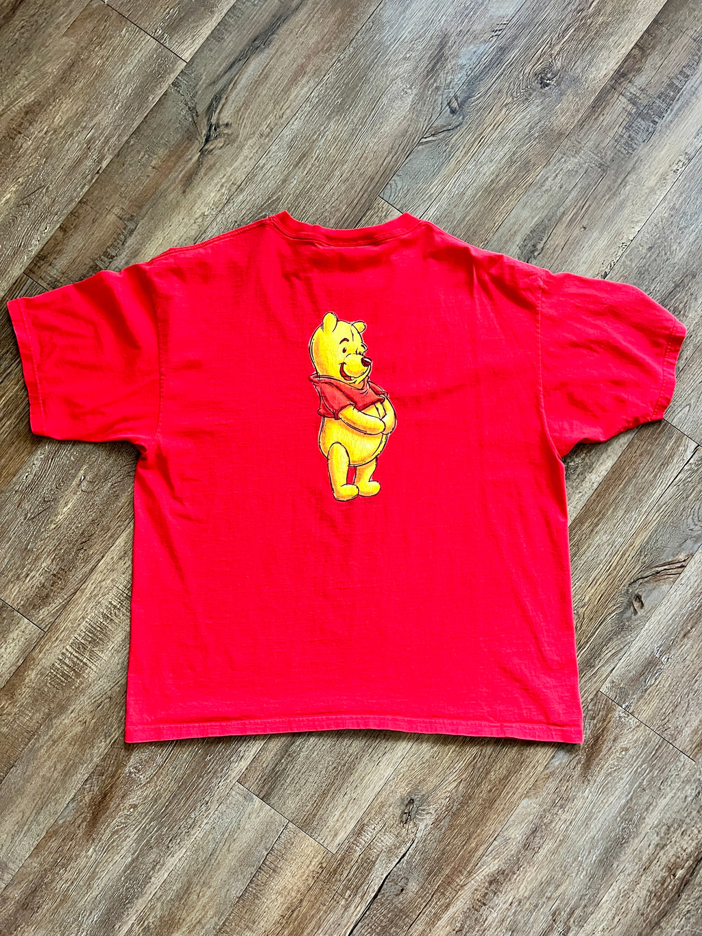 1108 -Red WTP Pooh Honey Pot + Bees Disney Store Shirt - 2XL