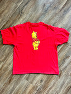 1108 -Red WTP Pooh Honey Pot + Bees Disney Store Shirt - 2XL