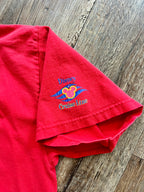 1110 -Red Tourist Goofy Knot A Clue DCL Shirt - L
