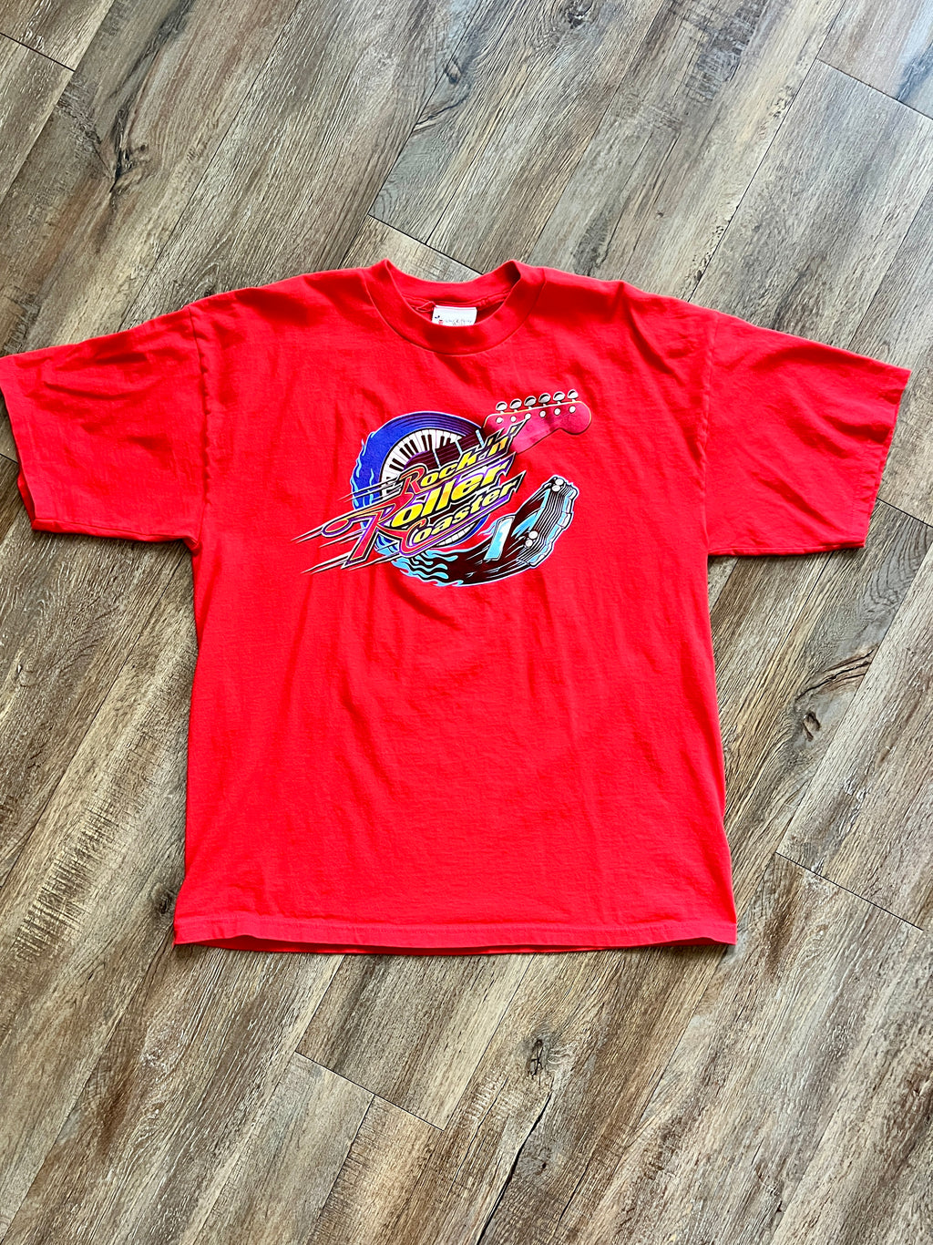 1111 -Red Rockn' Roller Coaster MGM Studios Shirt - XL