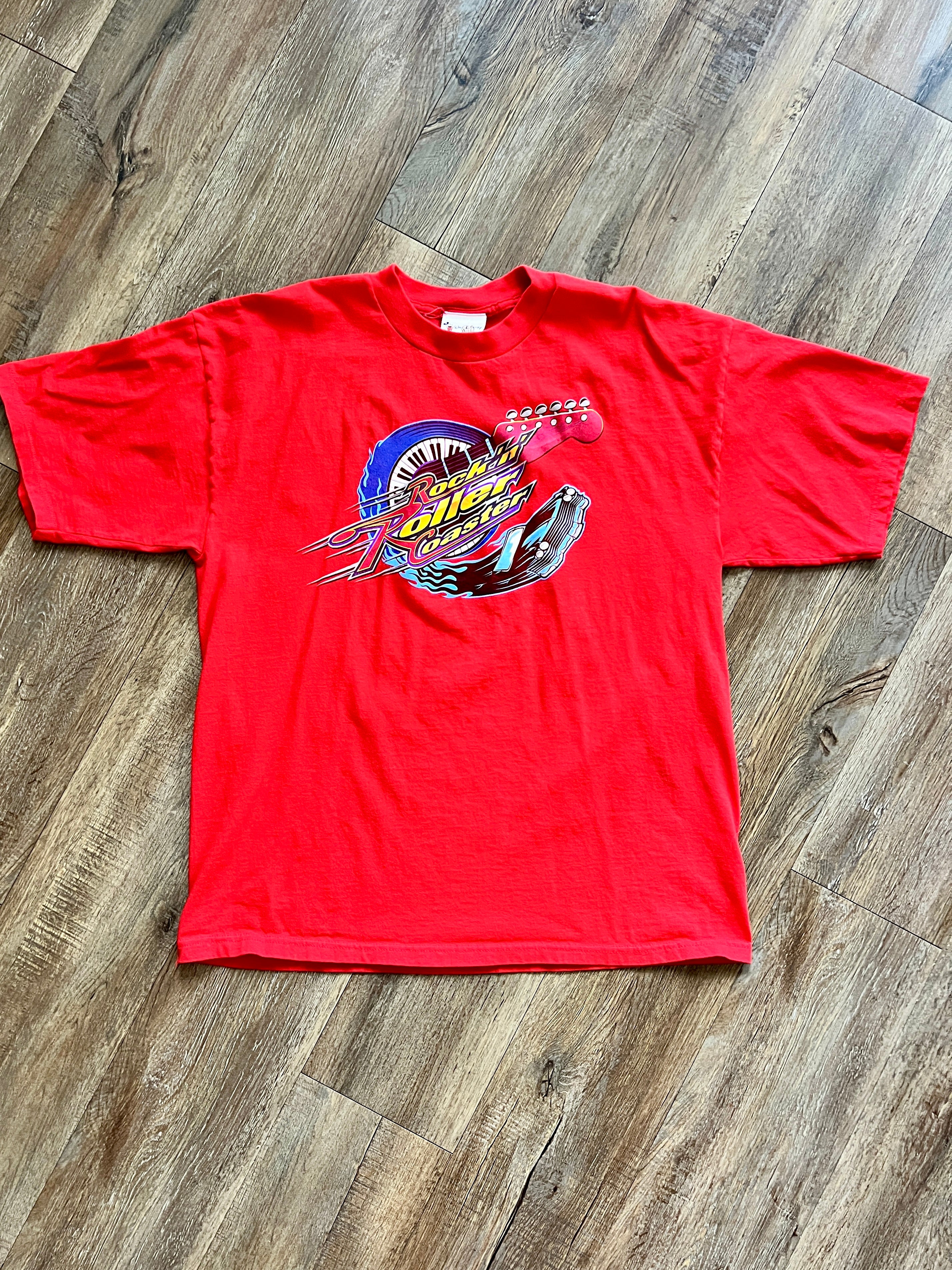 1111 -Red Rockn' Roller Coaster MGM Studios Shirt - XL