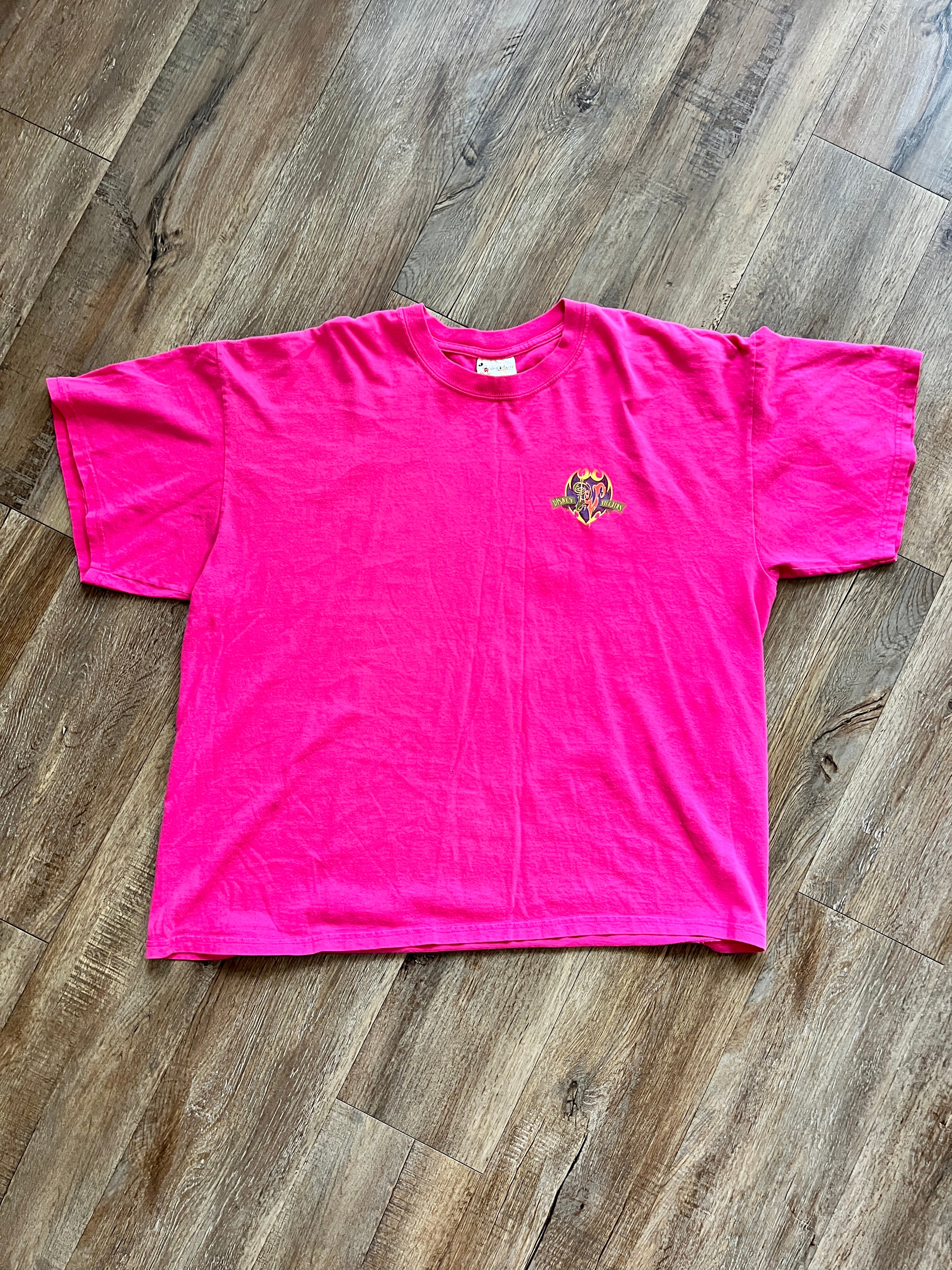 1115 -Hot Pink It's Better To Look Good Villains Photo Back Hit Shirt - XL