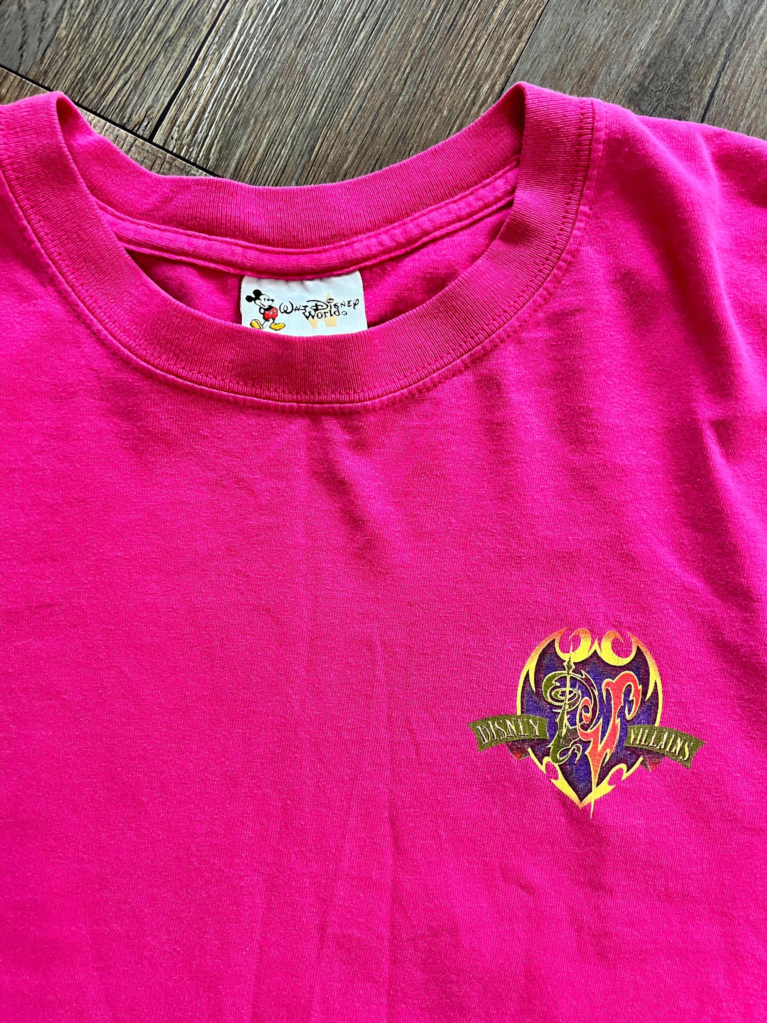 1115 -Hot Pink It's Better To Look Good Villains Photo Back Hit Shirt - XL