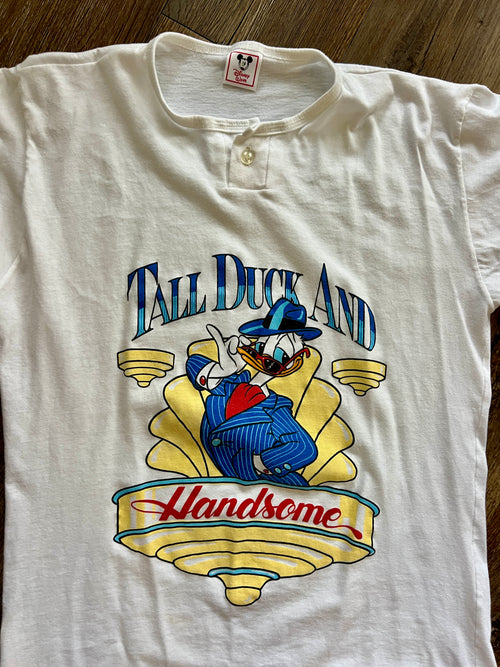 1117 -White Tall Duck & Handsome Disney Wear Shirt - L