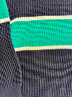 1120 -Navy & Teal Old Key West Knit Sweater Pullover - L