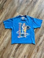 1124 -Blue Pocahontas & John Smith Leaves Shirt - M