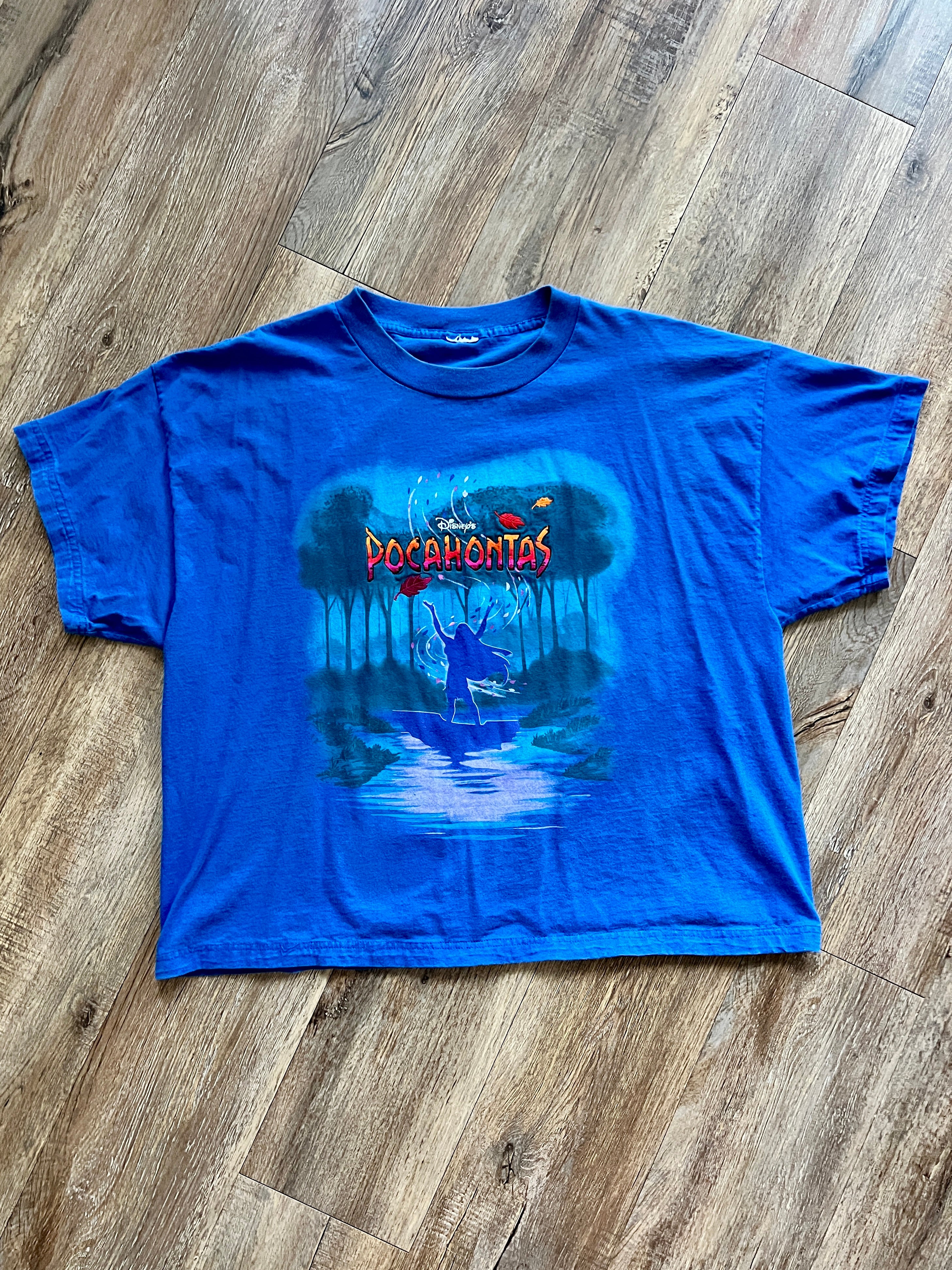 1125 -Blue Embroidered Pocahontas River Shirt - XL