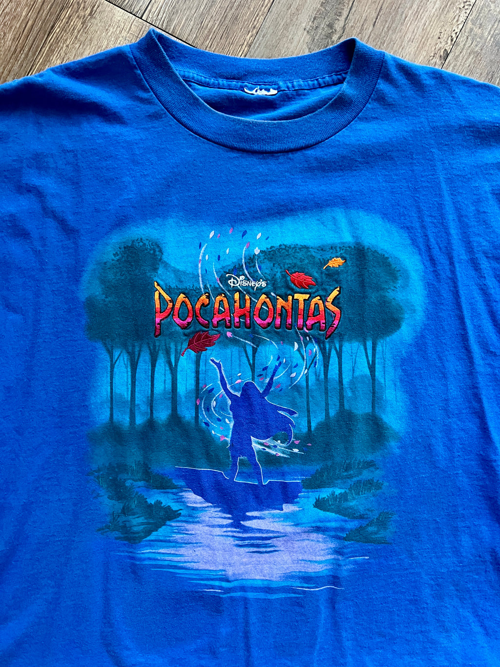 1125 -Blue Embroidered Pocahontas River Shirt - XL