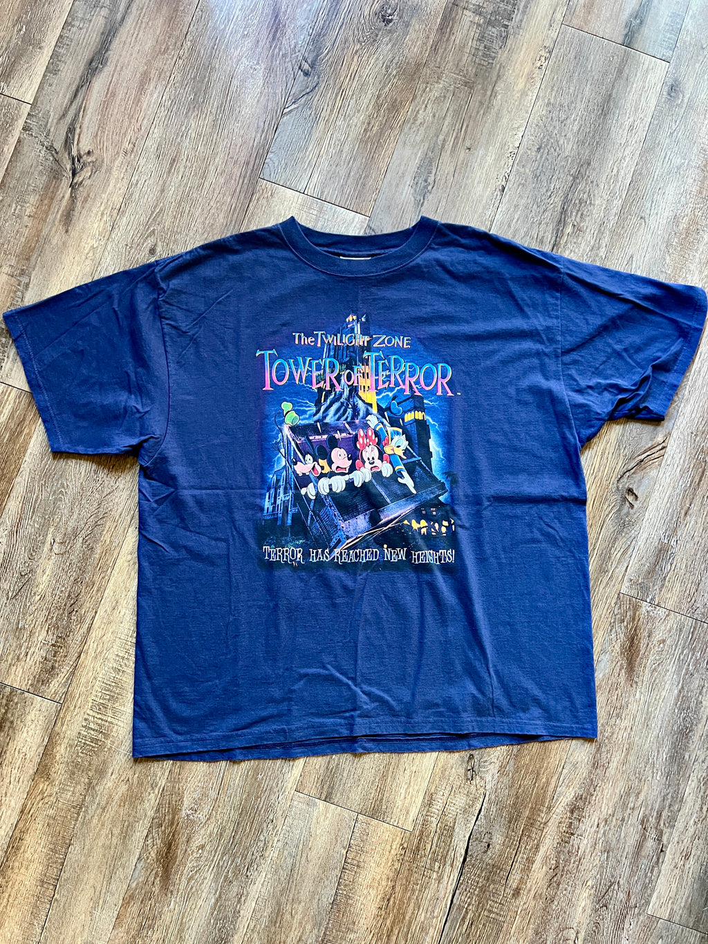 1128 -Navy Tower of Terror Terror Has Reached New Heights Shirt - 2XL