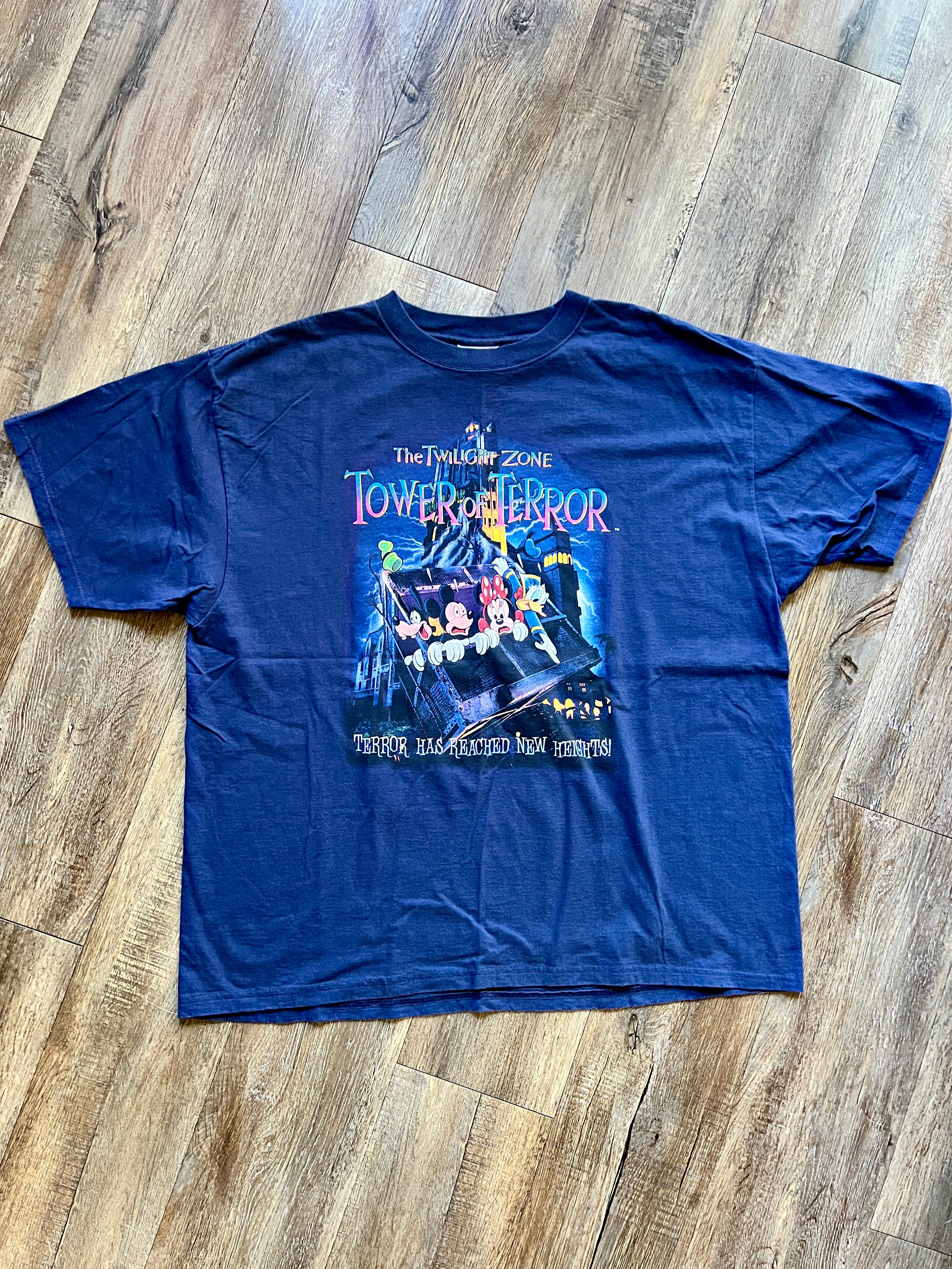 1128 -Navy Tower of Terror Terror Has Reached New Heights Shirt - 2XL