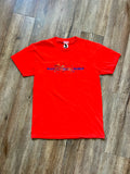 1384 - Red Embroidered WDW Confetti Logo Tee - S