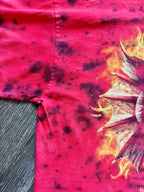 1385 - Red & Blue Tie-Dye Dueling Dragons Tee - NT / XL