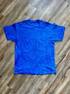 1386 - Blue Tie-Dye Embroidered Pocahontas Tee - XL