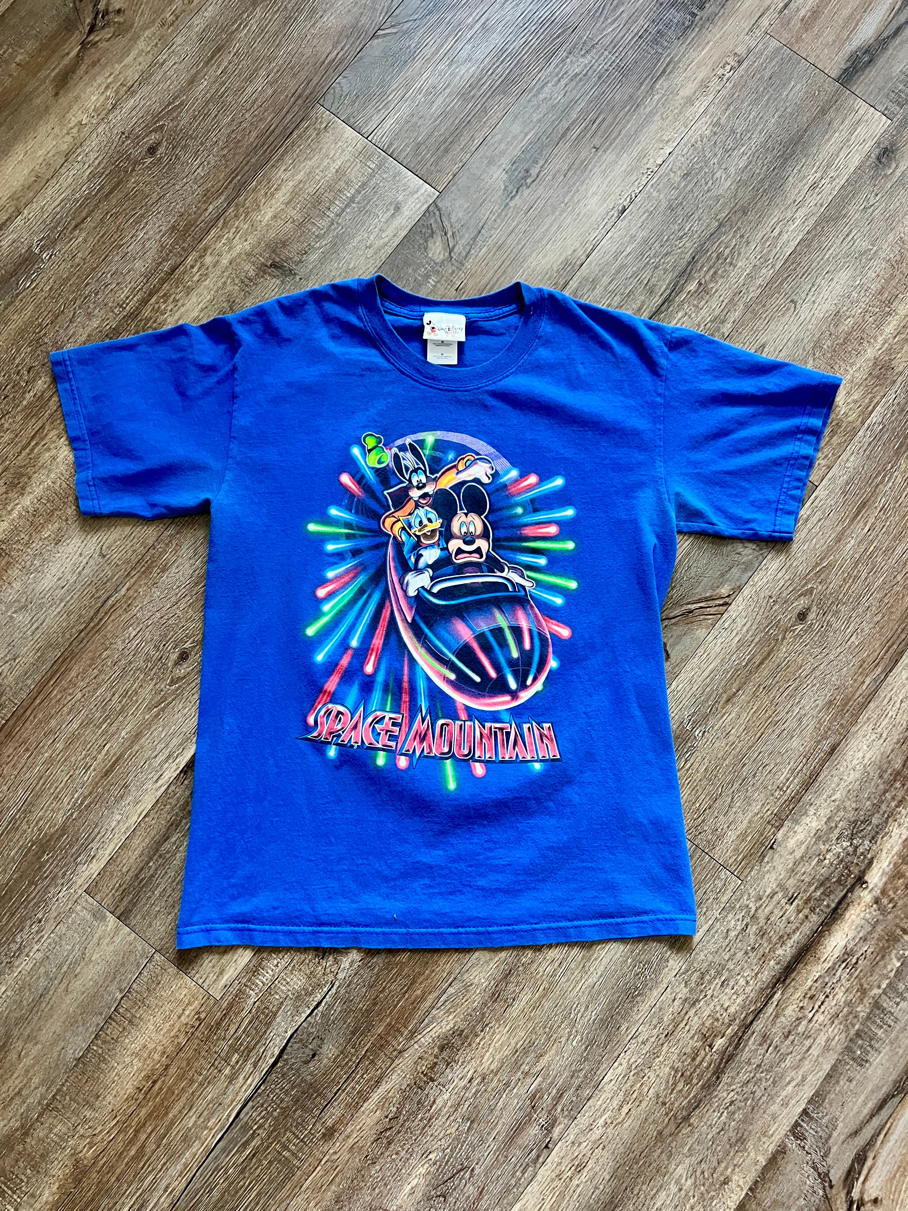 1388 - Blue Space Mountain Character Tee - M