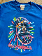 1388 - Blue Space Mountain Character Tee - M