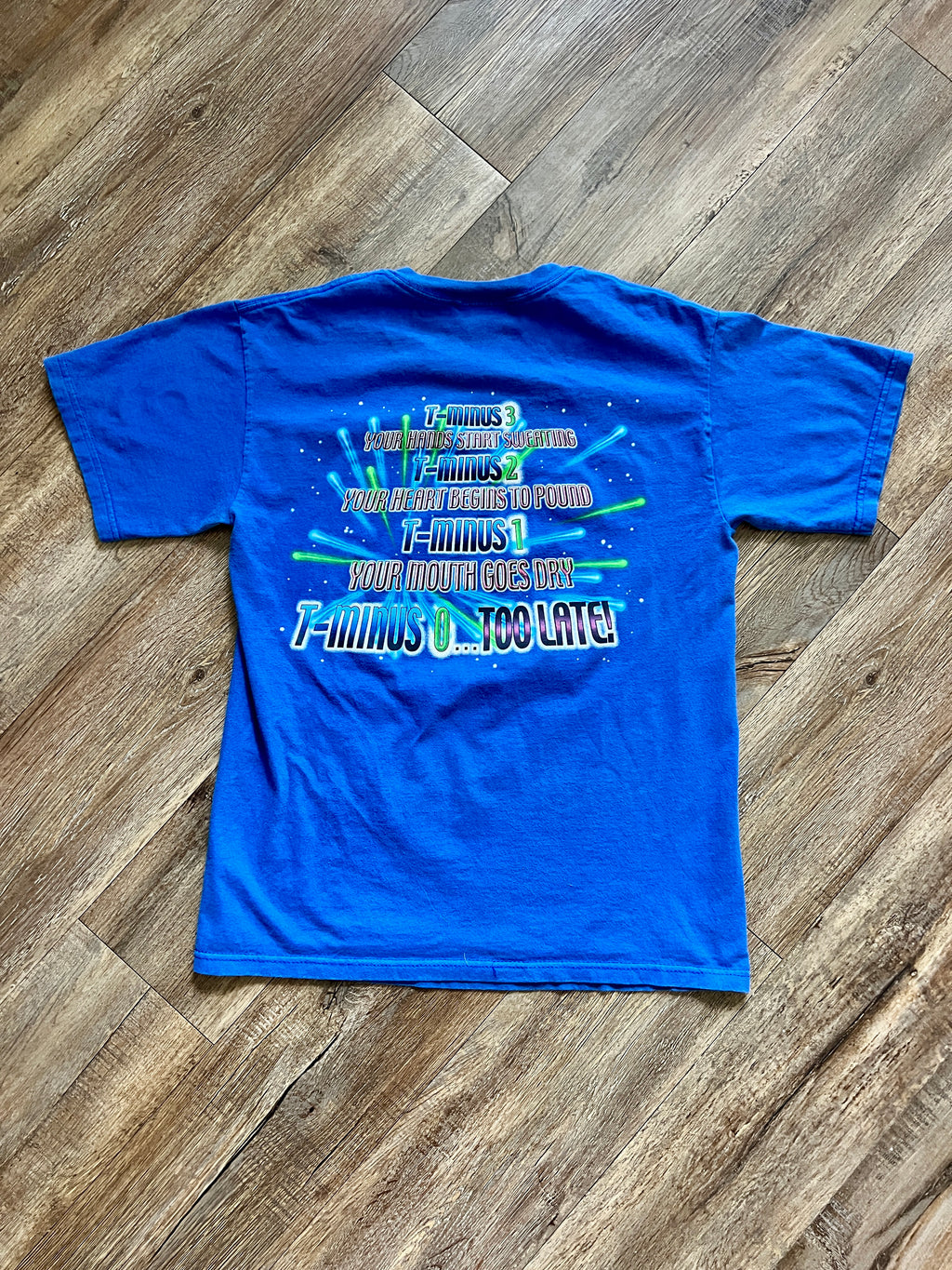 1388 - Blue Space Mountain Character Tee - M