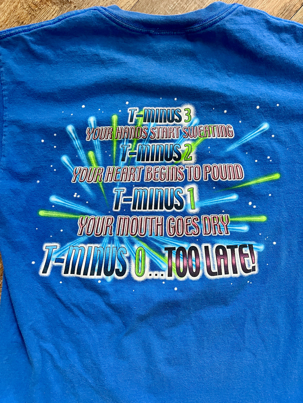 1388 - Blue Space Mountain Character Tee - M