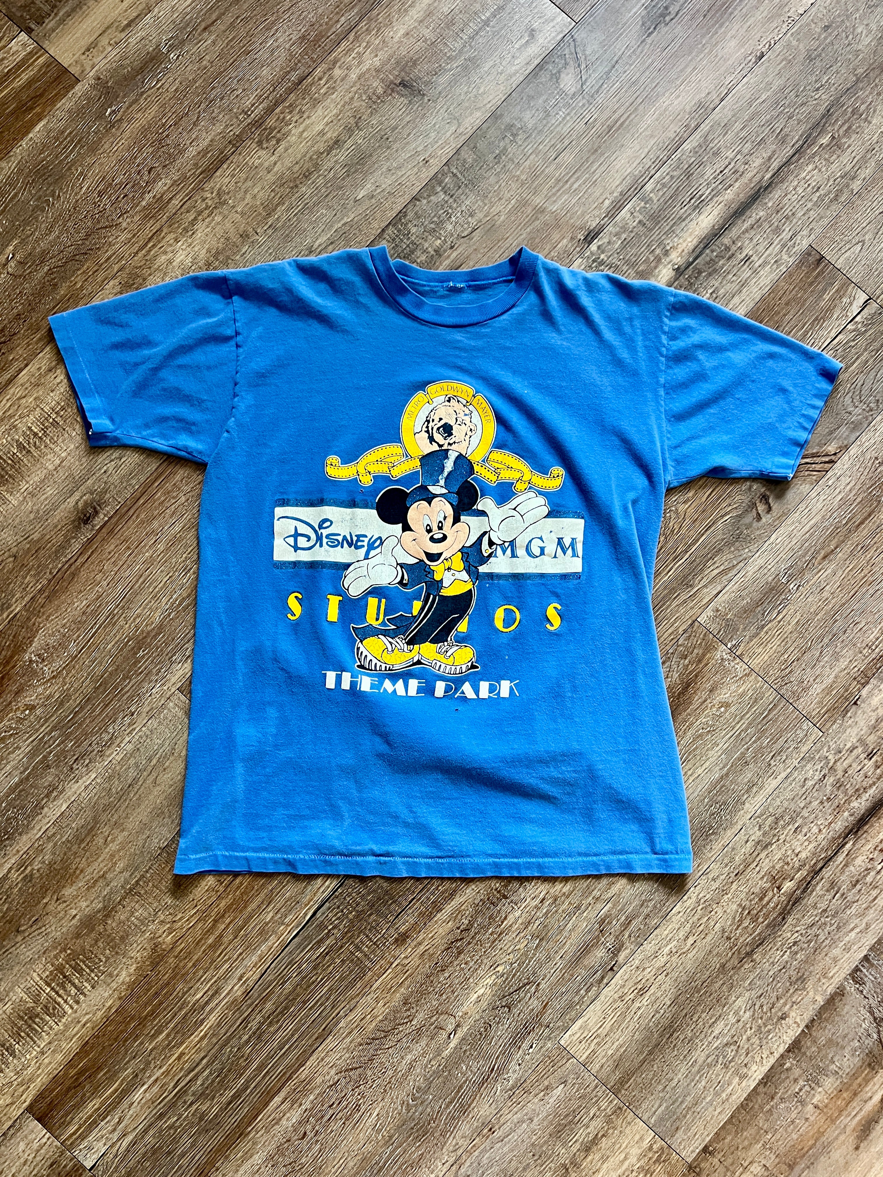 1389 - Blue MGM Studios Top Hat Mickey Tee - NT / M