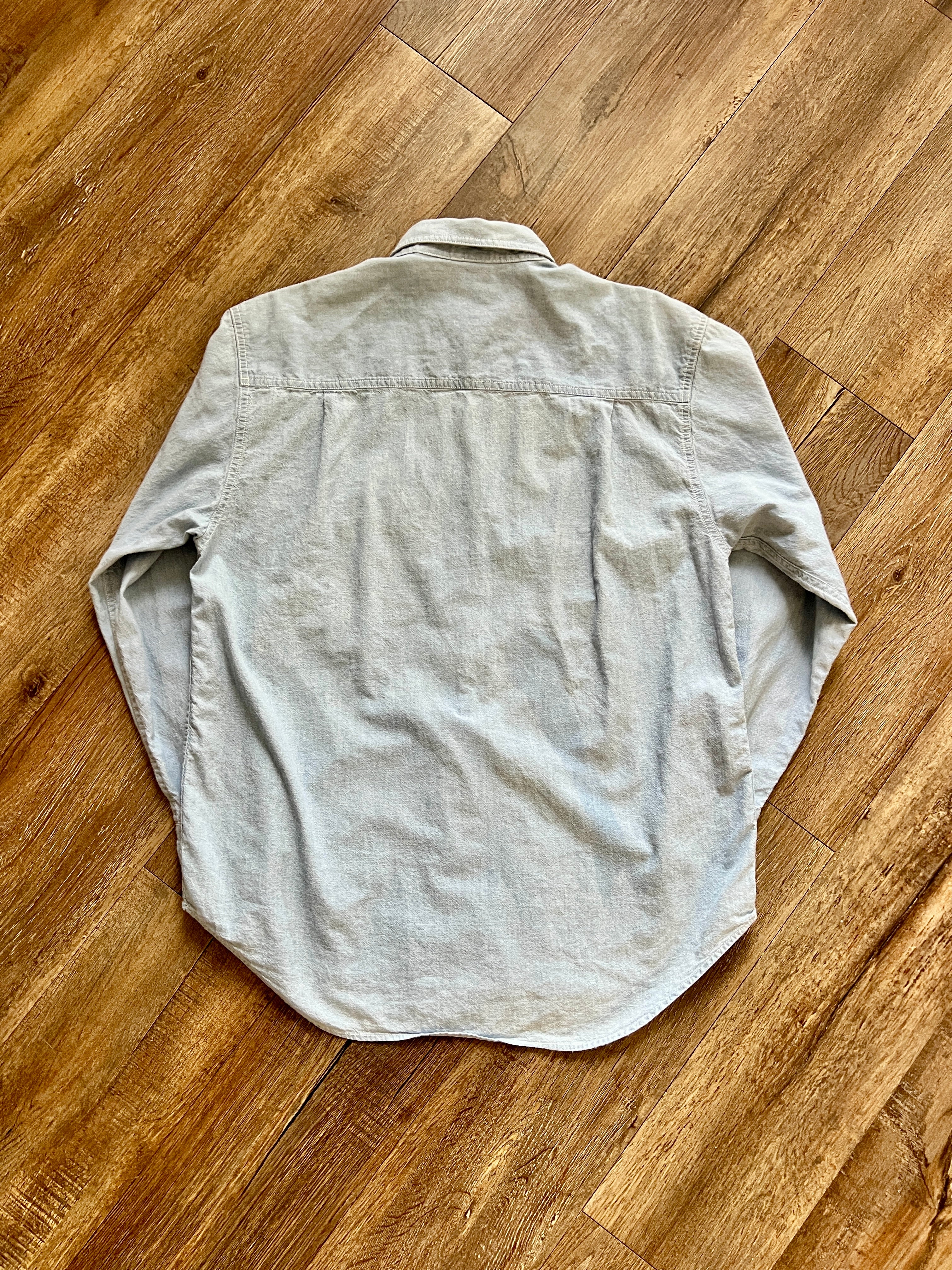1390 - Denim Embroidered Lady & The Tramp Button Down - L