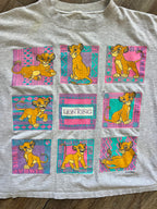1391 - Grey The Lion King Block Crop Shirt - NT / XL