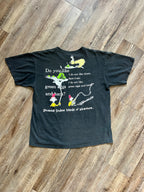 1394 - Black Dr. Suess Green Eggs & Ham Front & Back Tee - NT / XL