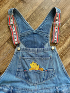 1397 - Denim Embroidered Winnie the Pooh Overalls - XL