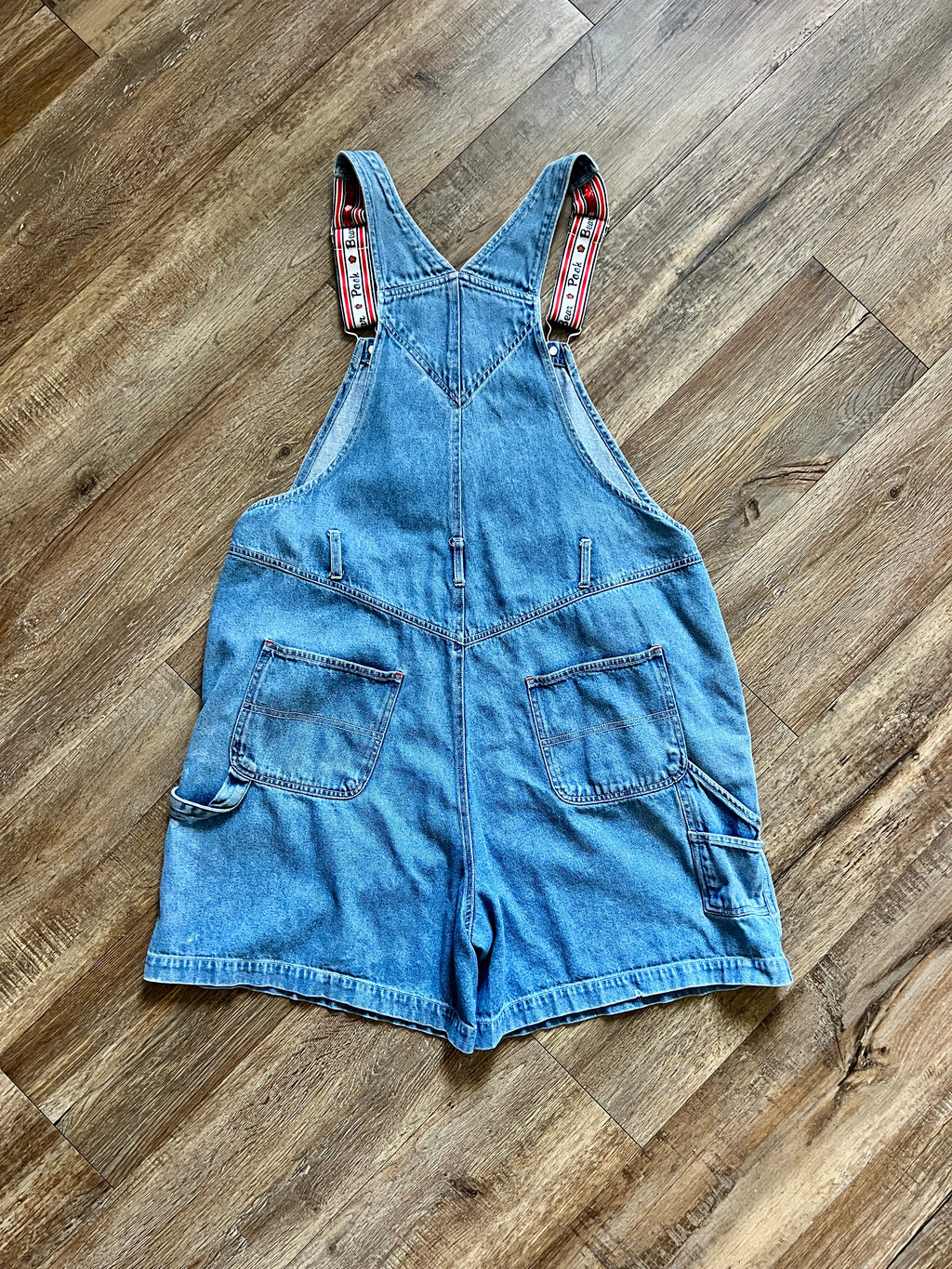 1397 - Denim Embroidered Winnie the Pooh Overalls - XL