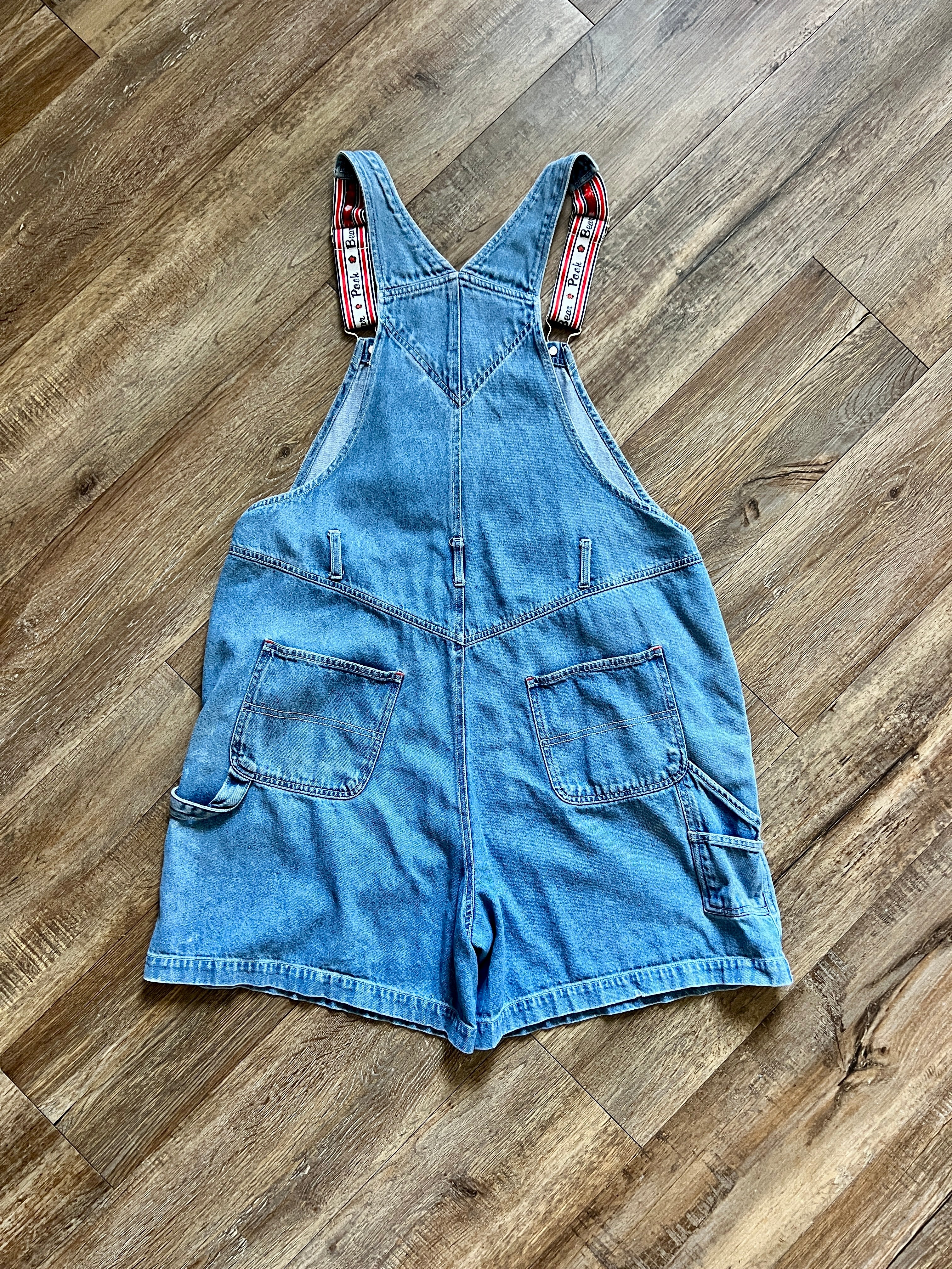 1397 - Denim Embroidered Winnie the Pooh Overalls - XL