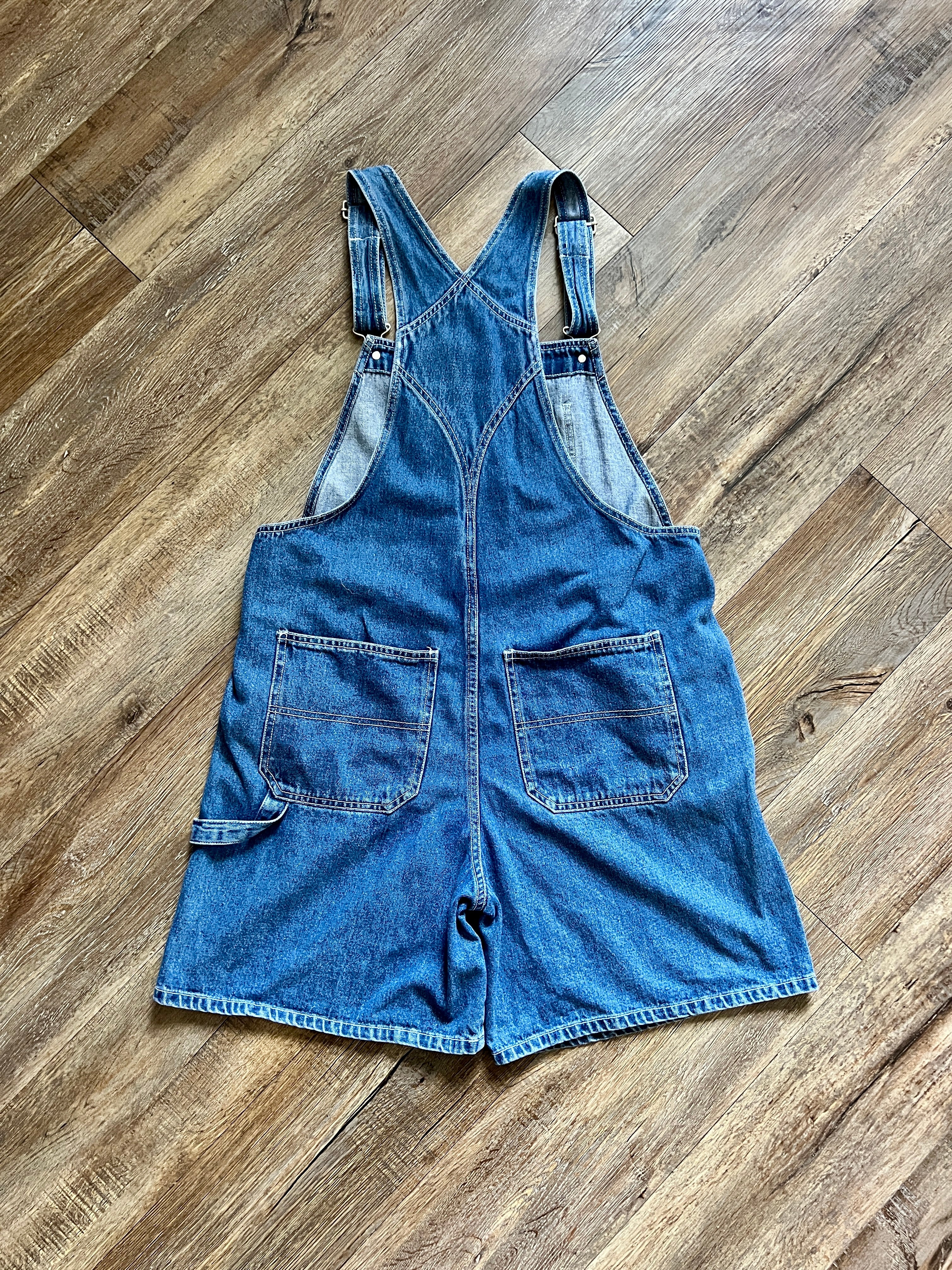 1398 - Denim Embroidered Mickey Mouse Overalls - 2XL