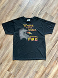 1399 - Black Universal IOA Where There's Smoke There's Fire Tee - L