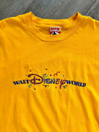 1400 - Gold Embroidered WDW Confetti Tee - L