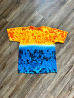 1401 - Gold & Blue Tie-Dye Pirates of the Caribbean Castaway Cay Tee - XL