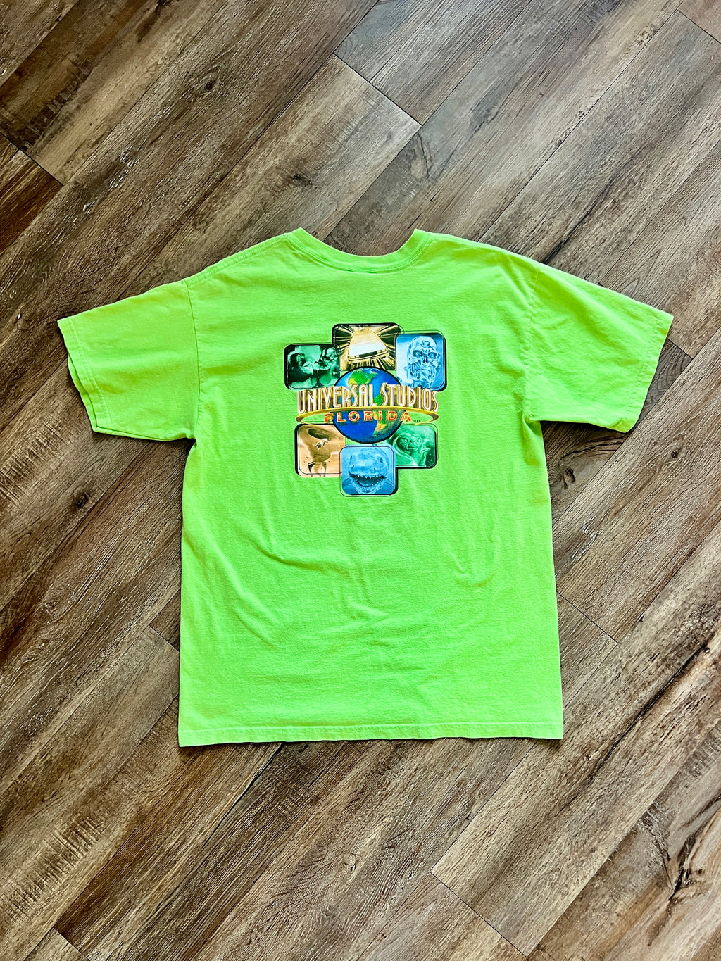 1402 - Green Universal Studios Attraction Icon Tee - L