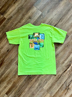 1402 - Green Universal Studios Attraction Icon Tee - L