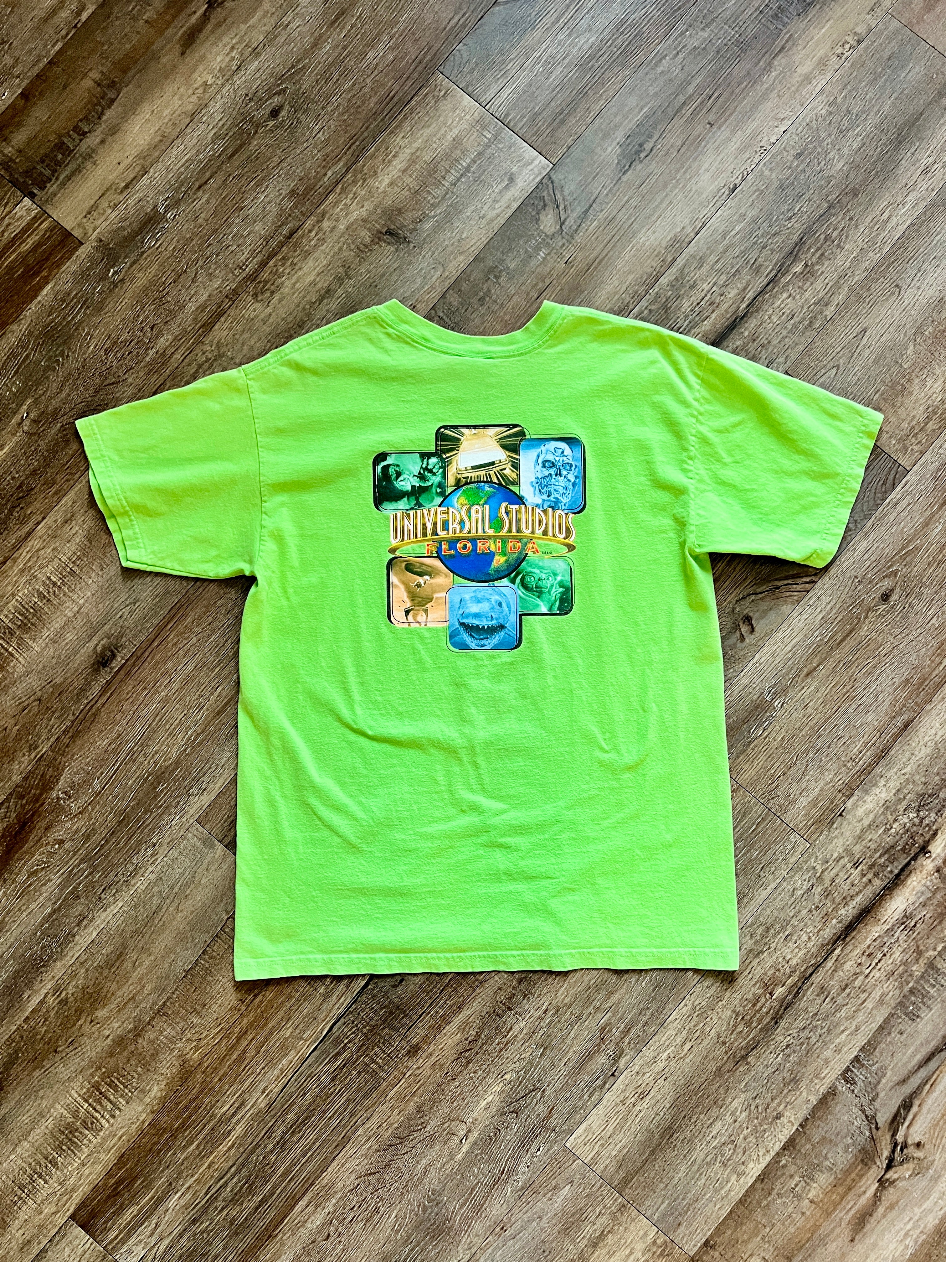 1402 - Green Universal Studios Attraction Icon Tee - L