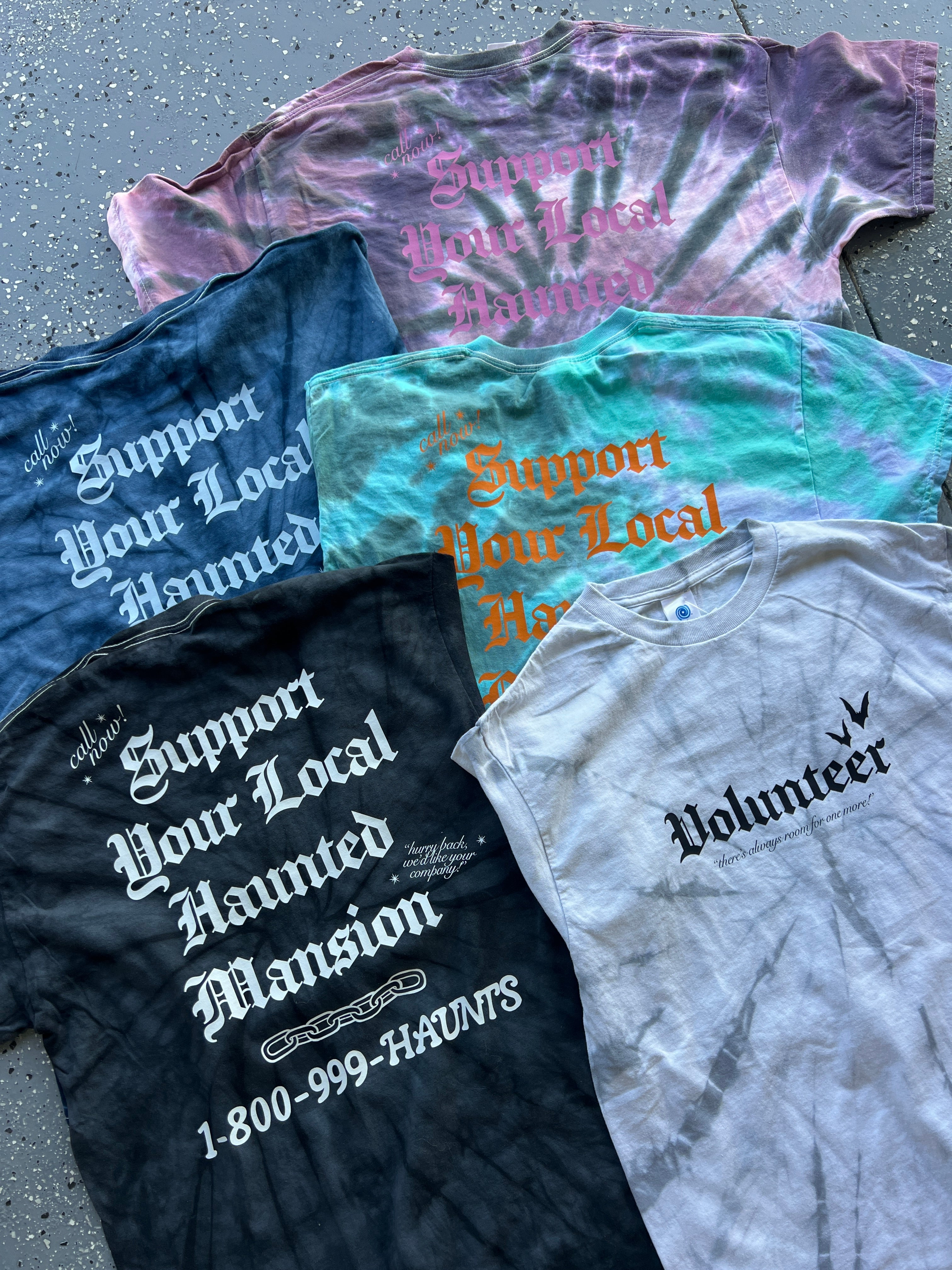 Support Your Local Haunted Mansion Tie-Dye Tee