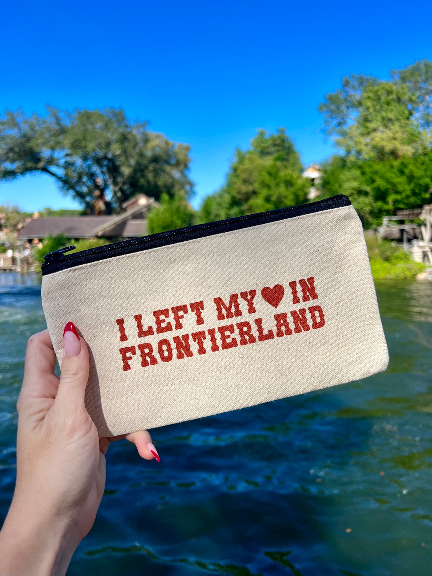 I Left My Heart In Frontierland Canvas Zip-Top Bag