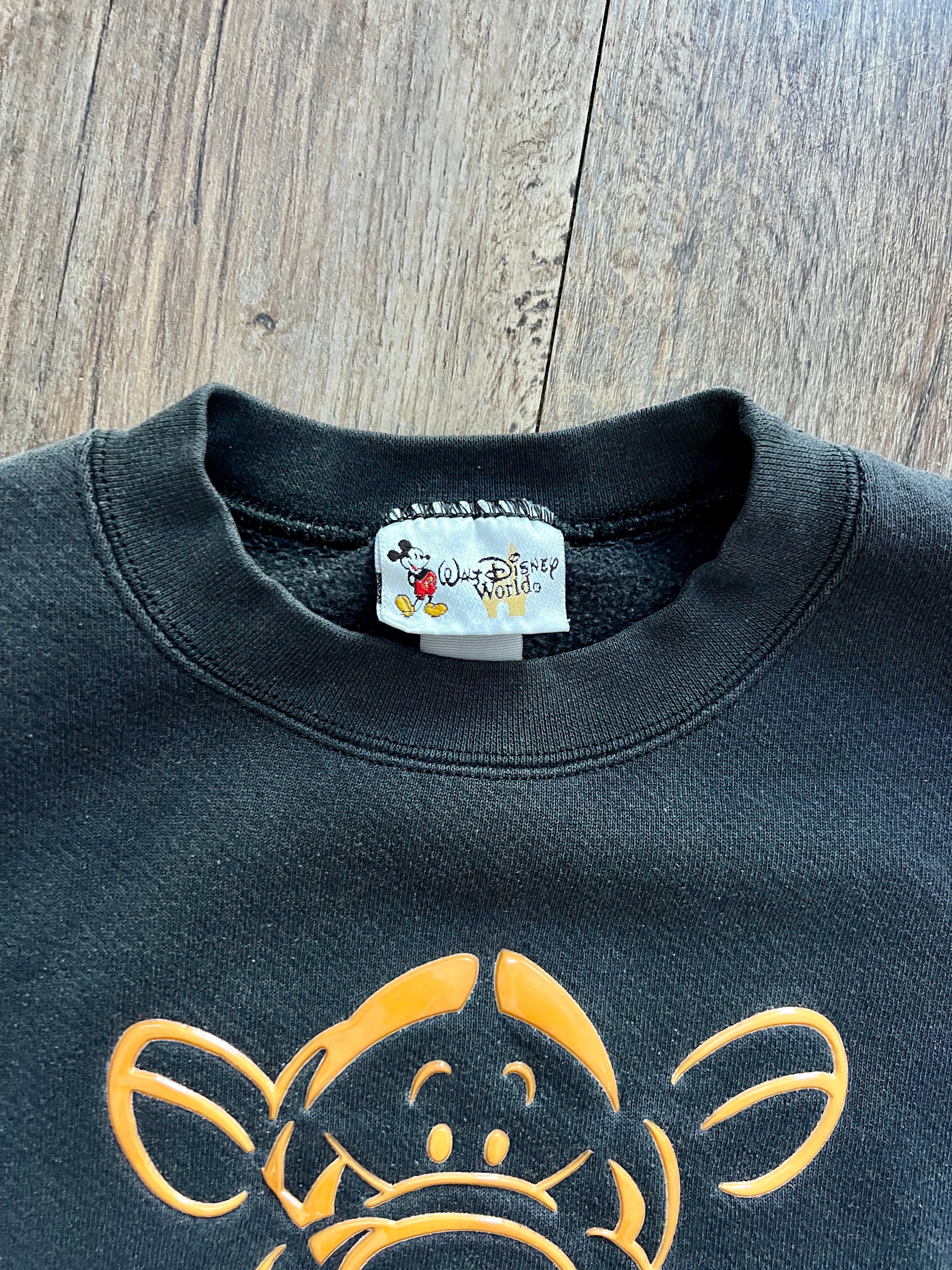 548 -Black & Orange Tigger WDW Logo Crewneck - M