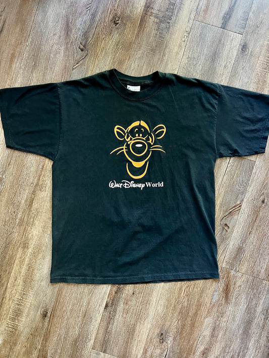 549 -Black & Orange Tigger WDW Logo Tee - XL
