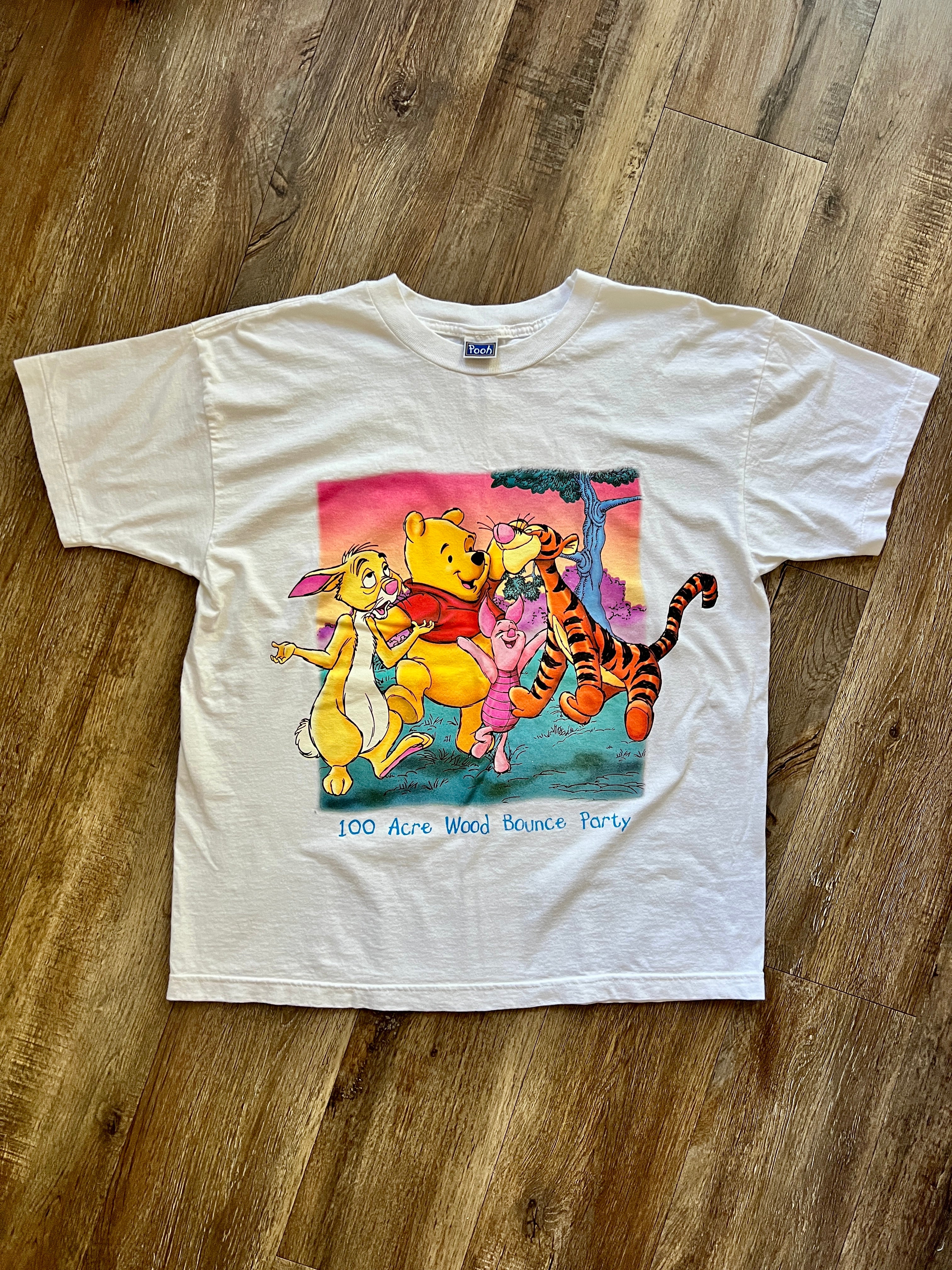 554 -White 100 Acre Wood Bounce Party Tee - OSFA