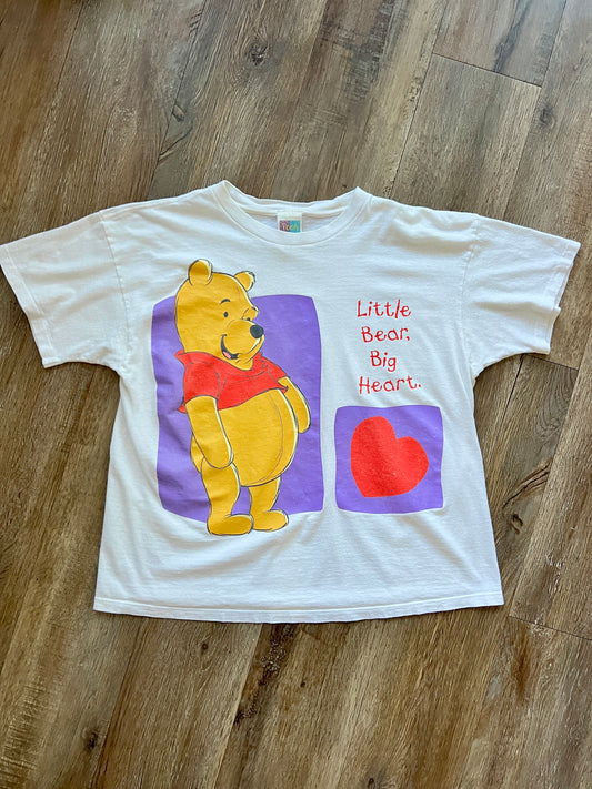 556 -White WTP Little Bear Big Heart Tee - M