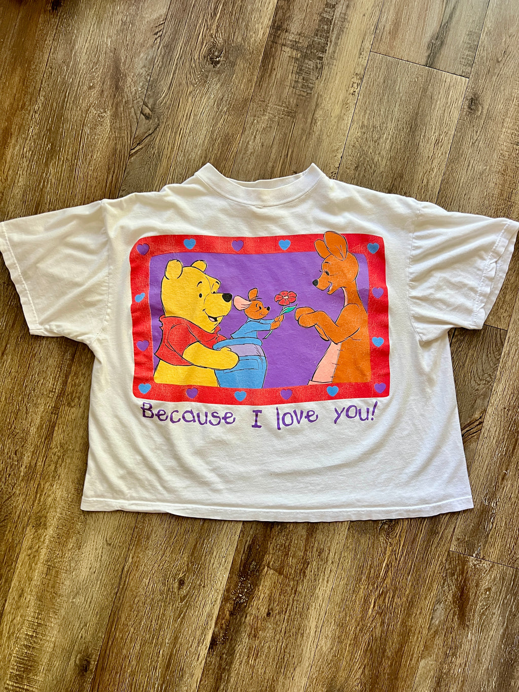 557 -White WTP, Kanga, & Roo Because I Love You! Tee - M
