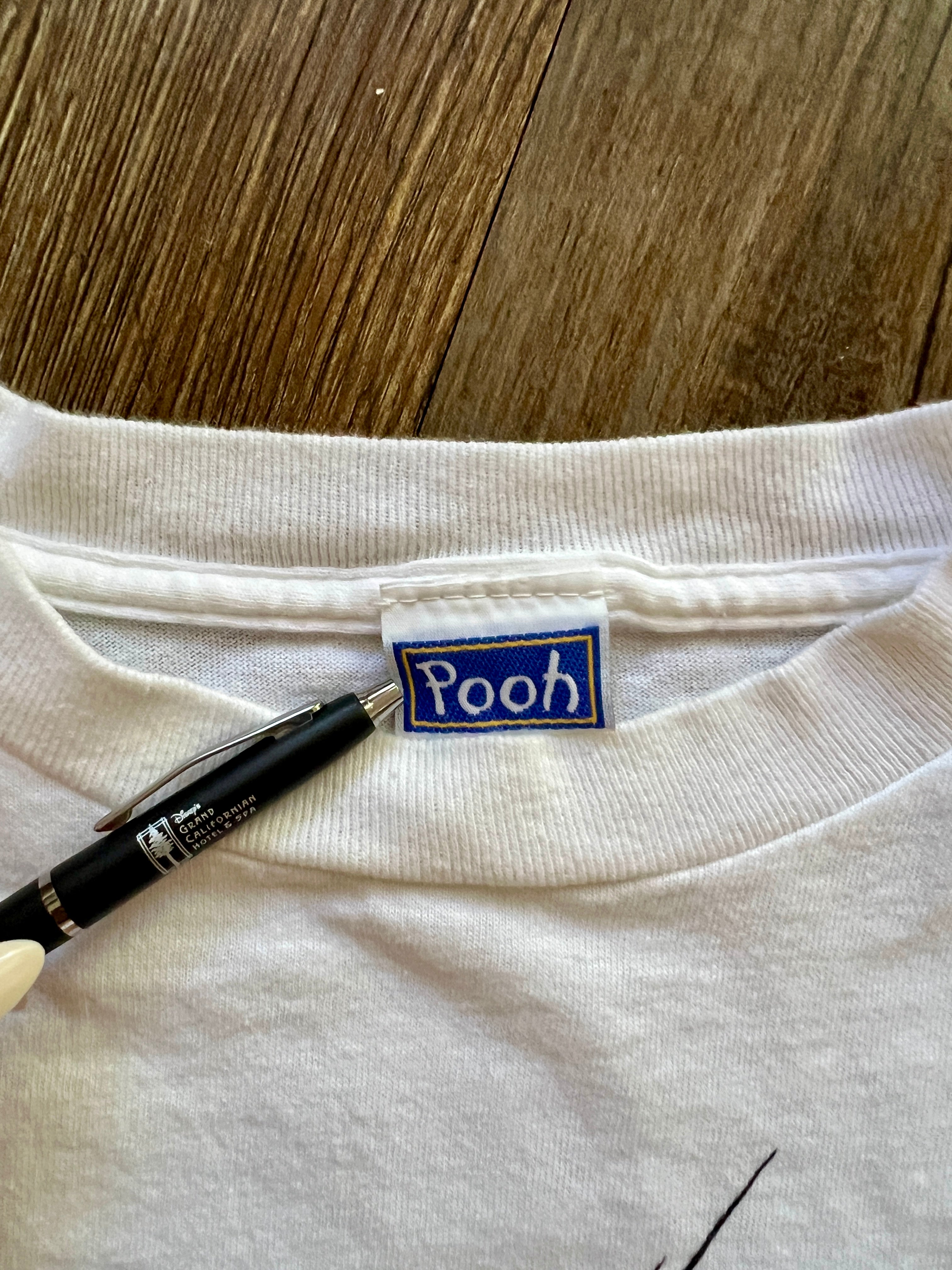 558 -White WTP & Piglet Holo Umbrella Raining Tee - XL