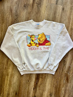 559 -Heather Grey Tigger & WTP Box Front & Back Hit Crewneck - XL