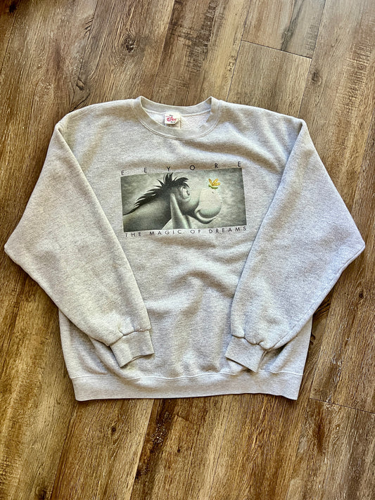 560 -Heather Grey Eeyore The Magic of Dreams Crewneck - XL