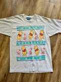 562 -Heather Grey WTP & Piglet Moons & Stars Walking Rows Tee - XL