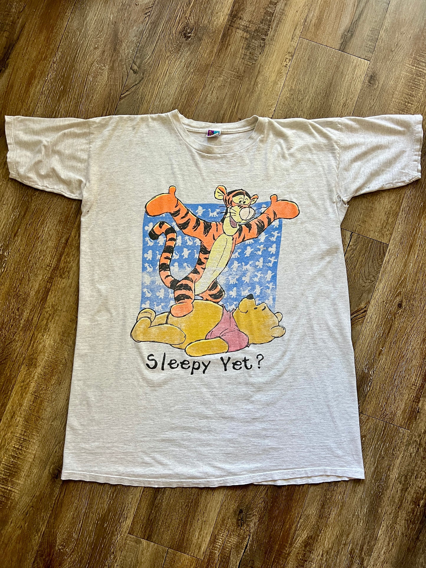 563 -Heather Grey WTP & Tigger Sleepy Yet? Sleep Shirt - OSFA