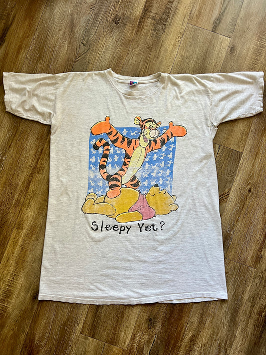 563 -Heather Grey WTP & Tigger Sleepy Yet? Sleep Shirt - OSFA