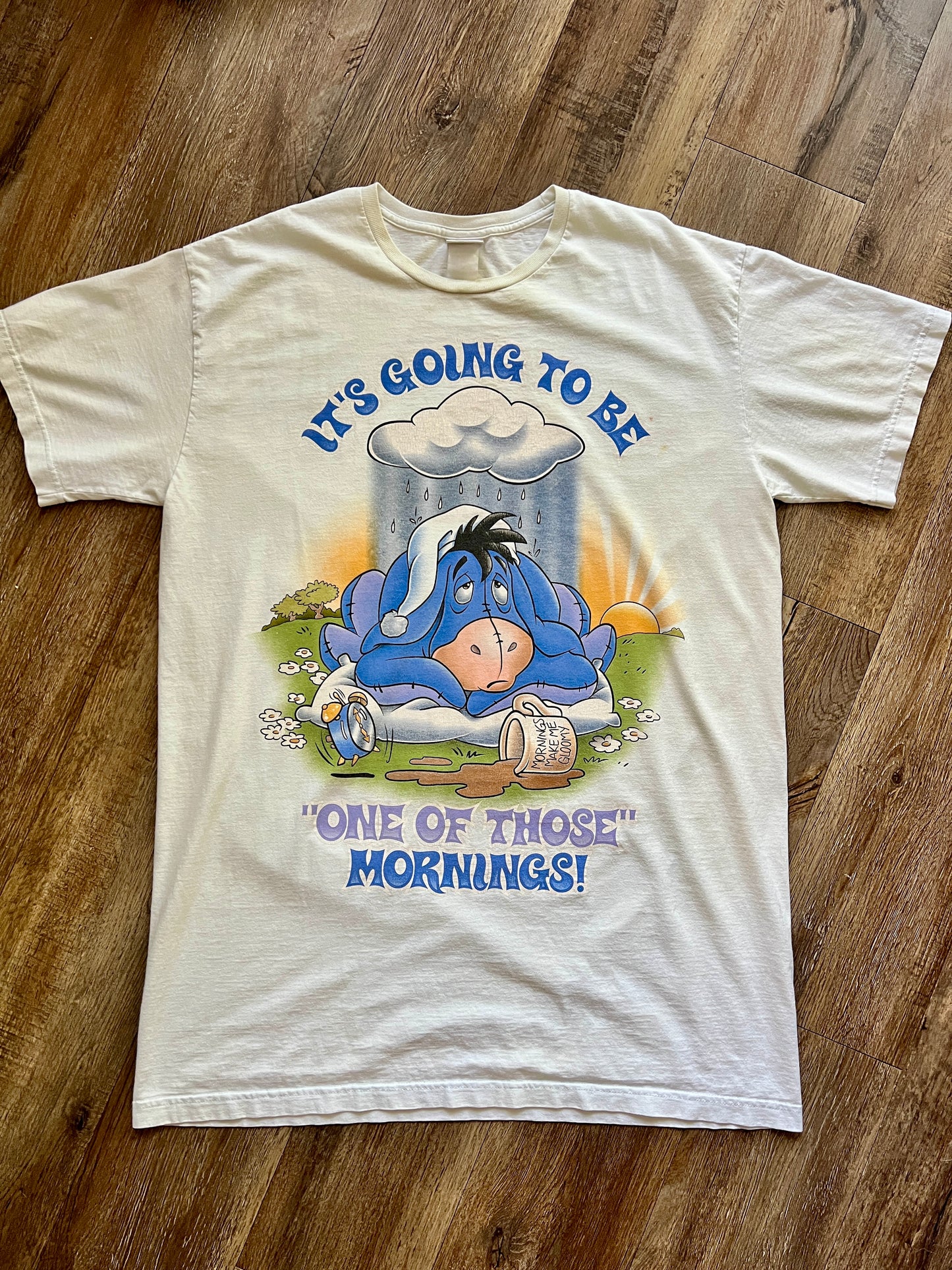 566 -Light Blue Eeyore It's Going To Be One of Those Mornings Sleep Shirt - OSFA